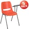 Flash Furniture Orange Tablet Arm Chair, PK5 5-RUT-EO1-OR-LTAB-GG - alternate 9